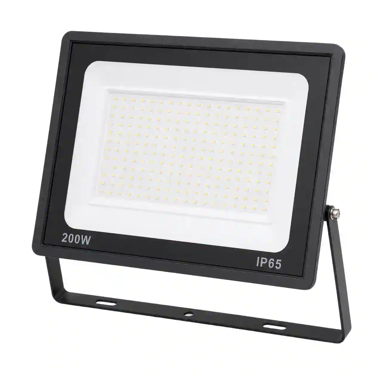 Černý tenký LED reflektor LEVE 200W IP65 s hliníkovým tělem pro venkovní osvětlení fasád a hal